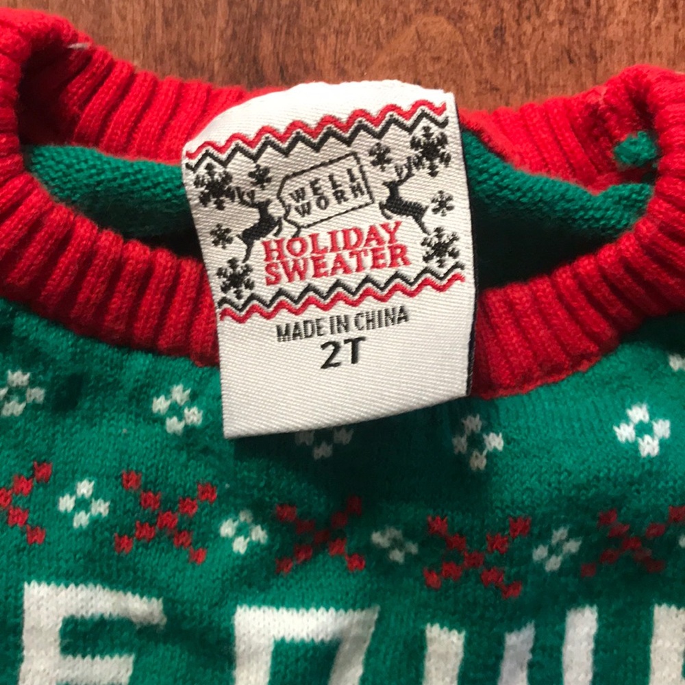 Cat Christmas sweater 2t - Picture 3 of 5
